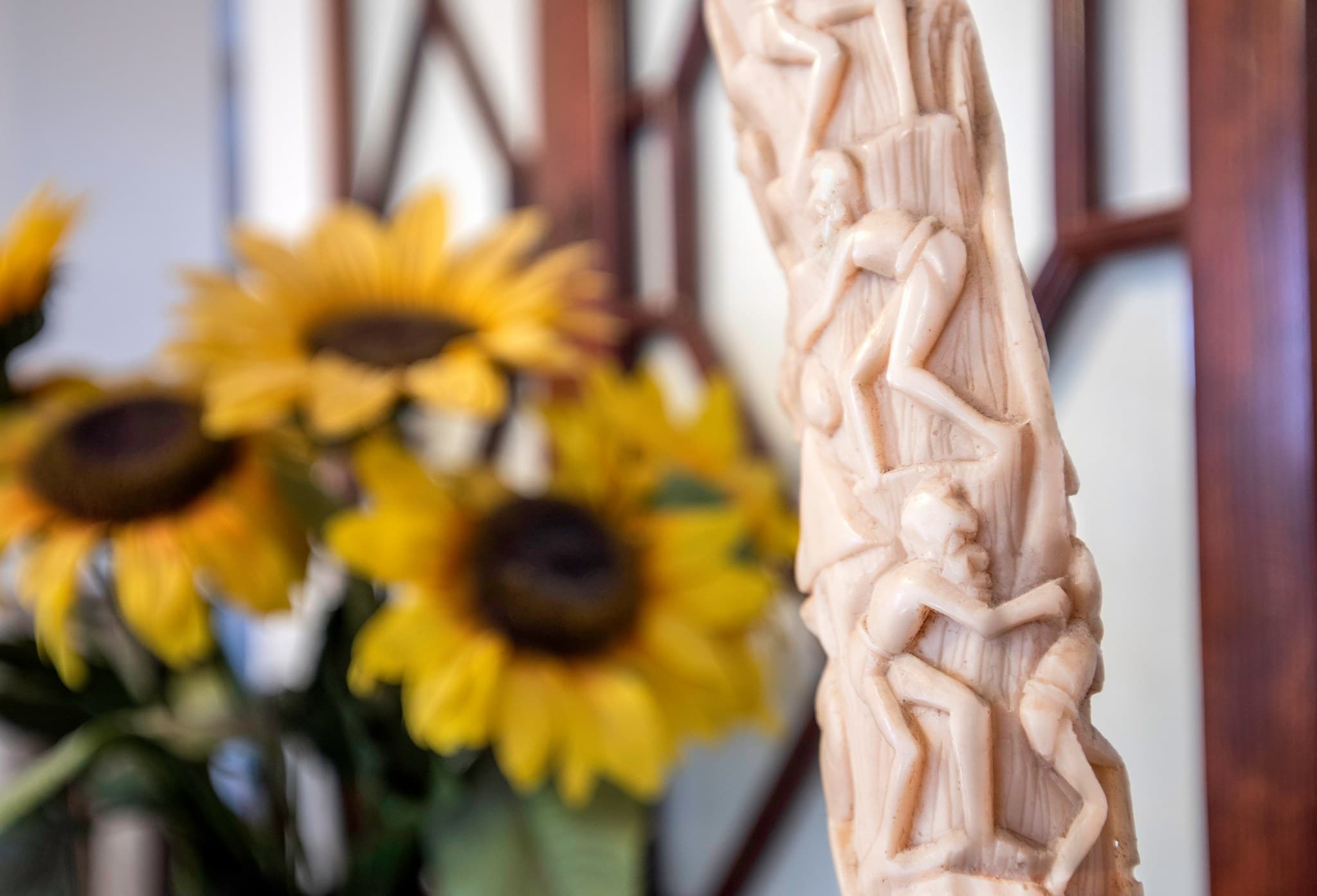 A decorative detail in the hotel